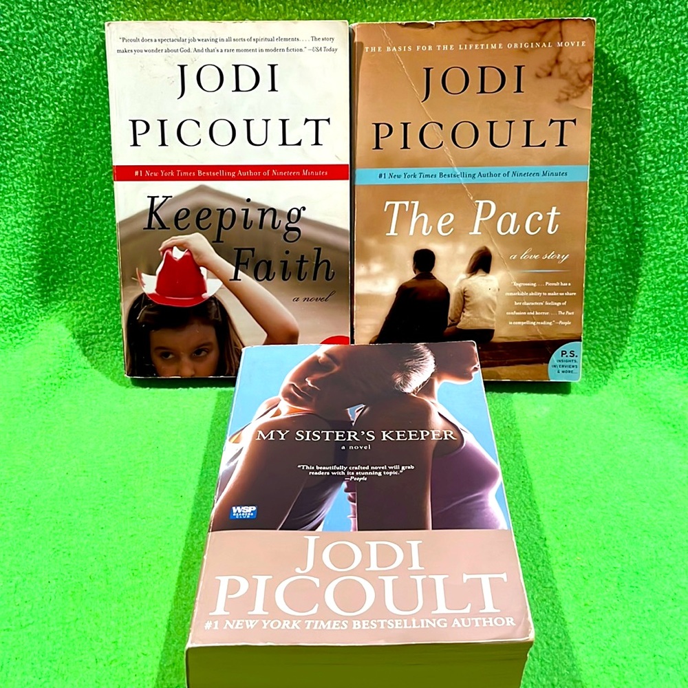 Jodi Picoult Softcover Novels - Keeping Faith, The Pact, My Sister’s Keeper